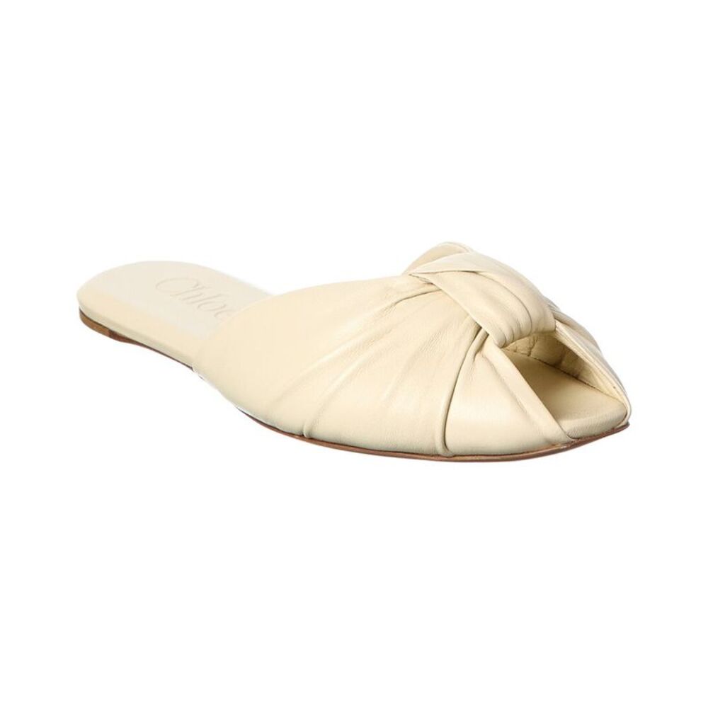Chloé Suzie Leather Sandal, White
